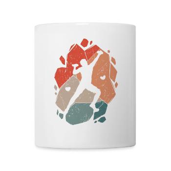 Klettern Bergsteiger Bouldern Boulder - Tasse - Weiß - Vorne