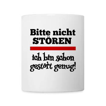 Bitte nicht stören! - Tasse - Weiß - Vorne
