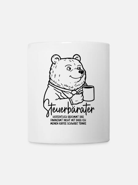 Steuerberater Bär Kaffeetasse Kaffee Steuerbärater - Tasse - Weiß