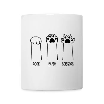 Rock Paper Scissors - Mug - white - Front