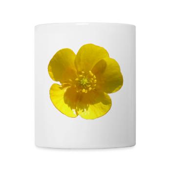 Blume gelb gelbe Blume - Tasse - Weiß - Vorne