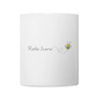 Flotte Biene - Tasse - Weiß - Vorne