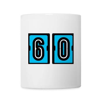 60. 60. GEBURTSTAG. GEBURTSTAG 60 JAHRE. 60 - Tasse - Weiß - Vorne