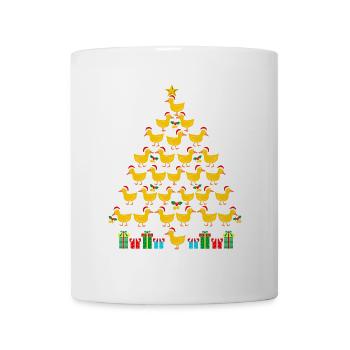 Enten Weihnachtsbaum Entenliebhaber Weihnachten - Tasse - Weiß - Vorne
