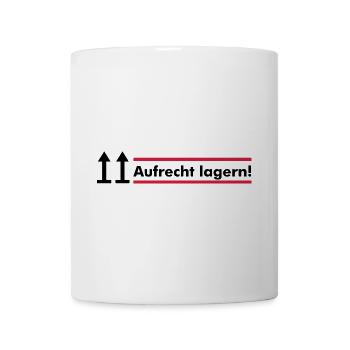 aufrecht lagern - Tasse - Weiß - Vorne
