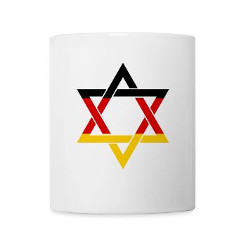 STOLZER DEUTSCHER JUDE Judentum Juden Menorah - Tasse - Weiß - Vorne