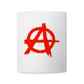 Anarchie Symbol Druck Grafik - Tasse - Weiß - Vorne