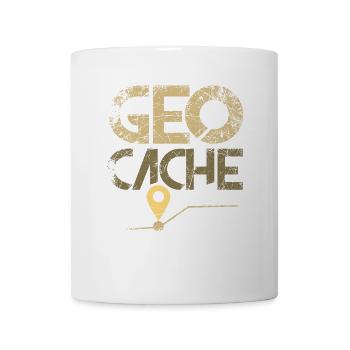 Geocache Geocaching Geocatcher Geocatcherin - Tasse - Weiß - Vorne
