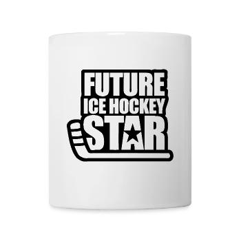 Futur Hockey sur glace étoile - Mug blanc - blanc - Devant