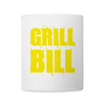 Lustiges Grill Bill BBQ Spruch Geschenk Shirt - Tasse - Weiß - Vorne