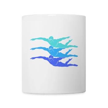 Schwimmen Schwimmsport Kinder Schwimm Schwimmer - Tasse - Weiß - Vorne