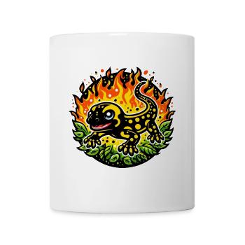 Fire salamander - Mug - white - Front