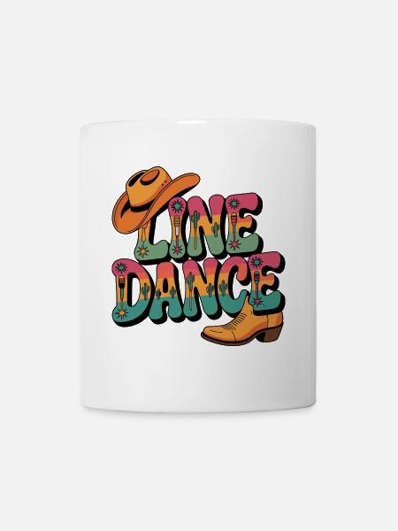 Line Dance mein Hobby - meine Passion - mein Ding - Tasse - Weiß