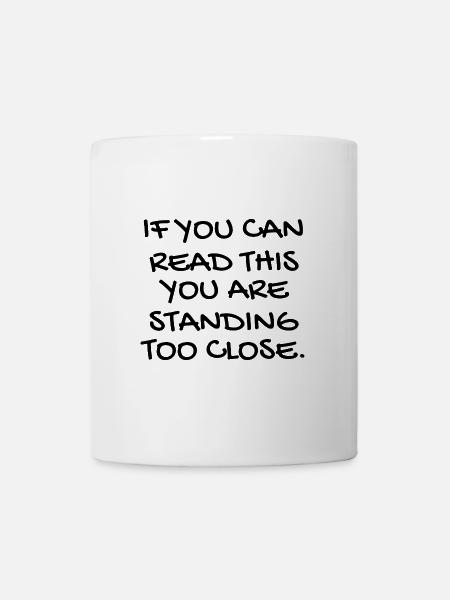 Mundschutz lustig Spruch - lustige Sprüche - Tasse - Weiß