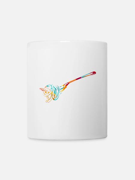 Herzhafter Spaghetti Kochabend - Tasse - Weiß