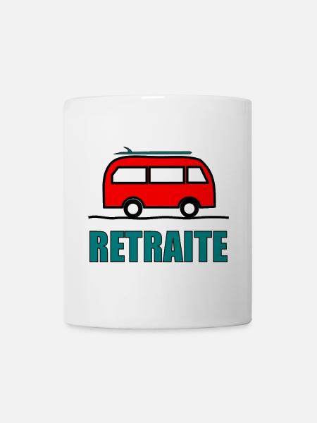 GUTER RUHESTAND. GLÜCKLICHEN RUHESTAND. Lebe den Ruhestand - Tasse - Weiß