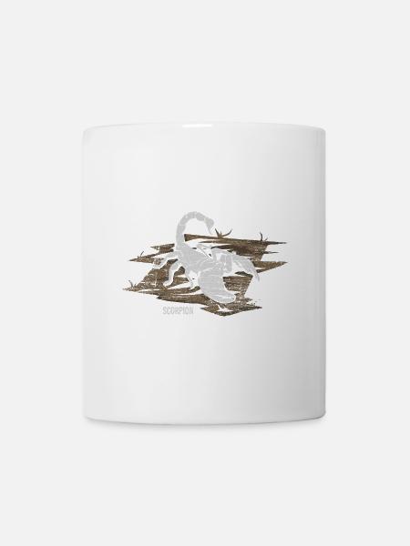 Gefährlicher Skorpion Wüstenjäger - Tasse - Weiß