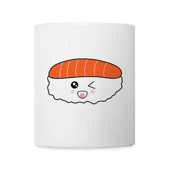 kawaii food, japanese cuisine, japanese fish - Mug - white - Front