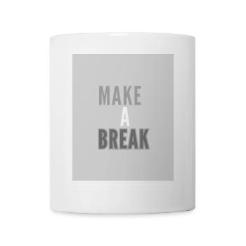 Pause - Tasse - Weiß - Vorne