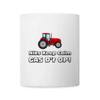 farmer - Nothing calm, gas on it! Farmers tractor - Mug - white - Front