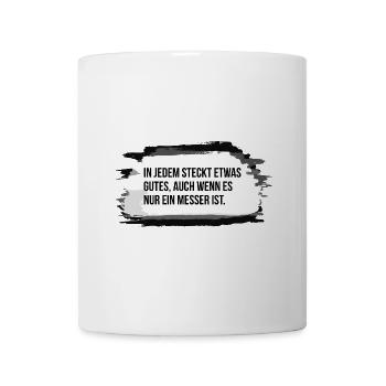 Grantiger Misanthrop Küchenmesser - Tasse - Weiß - Vorne