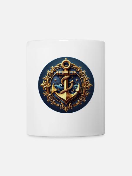 Anker Logo - Tasse - Weiß