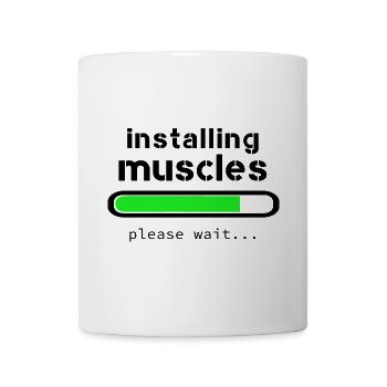 Aufbau von Muskeln - Tasse - Weiß - Vorne
