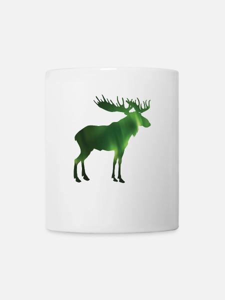 elch skandinavien - Tasse - Weiß