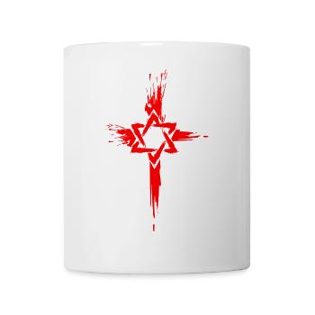 Messianische Juden Judenchristen Davidstern Kreuz - Tasse - Weiß - Vorne