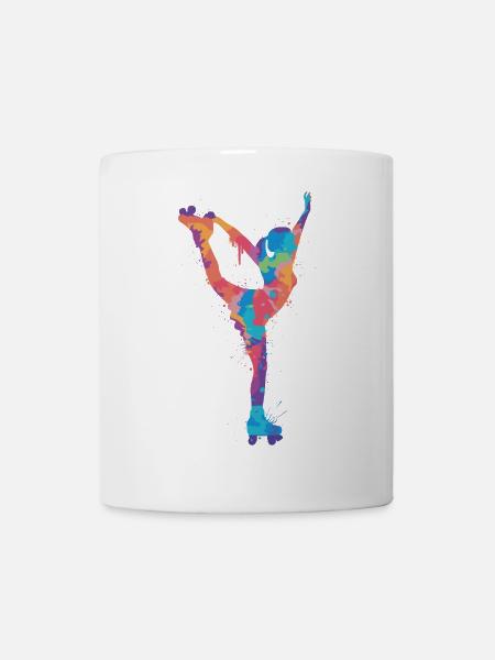Rollschuh Roller Skating Damen Kinder Rollschuhe - Tasse - Weiß