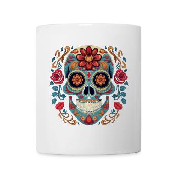 Calavera Sugar Skull - Tasse - Weiß - Vorne
