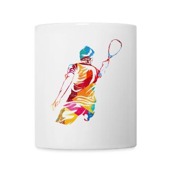 Rasanter Speedminton Straßensport - Tasse - Weiß - Vorne