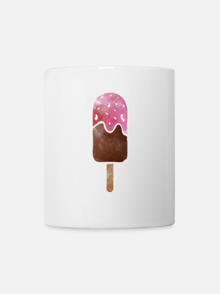 Eiscreme - Tasse - Weiß