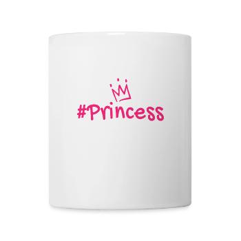 Prinzessin Krone Hashtag rosa - Tasse - Weiß - Vorne
