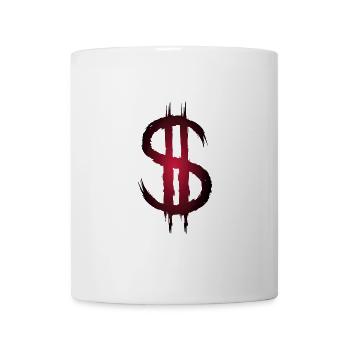 Dollarzeichen Dollar Geld Symbol - Tasse - Weiß - Vorne