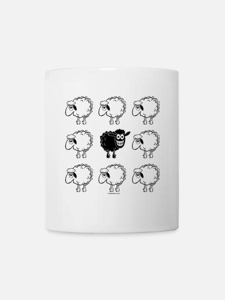 SCHWARZES SCHAFE - schwarze Schafe Geschenkartikel 10-45 - Tasse - Weiß