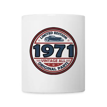 Jahrgang 1971 - Tasse - Weiß - Vorne