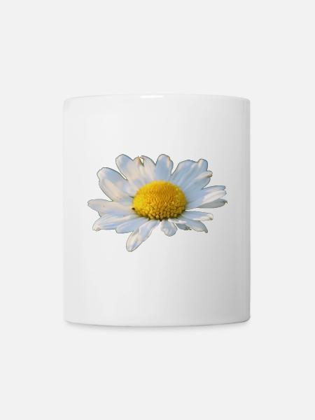 Margeriten Margerite weiße Blume Gänseblume - Tasse - Weiß