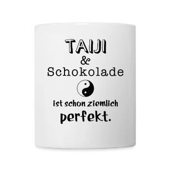 taiji und schokolade - Tasse - Weiß - Vorne