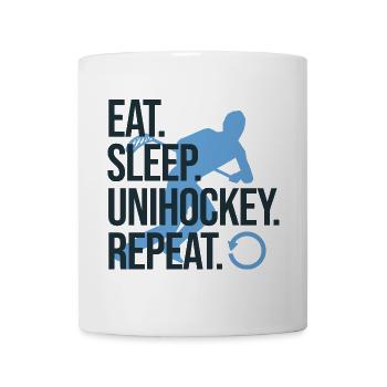 Unihockey Spieler Floorball Unihockey Spiel - Tasse - Weiß - Vorne