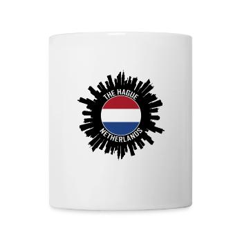 Den Haag Skyline Niederlande Flagge Reisesouvenir - Tasse - Weiß - Vorne