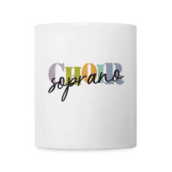 Choir -Soprano singer - Tasse - Weiß - Vorne