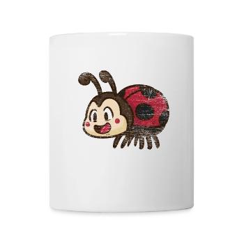 Funkelnder Marienkäfer Glücksbringer - Tasse - Weiß - Vorne