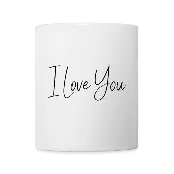 VALENTINSTAG. ICH LIEBE DICH. ICH LIEBE DICH. LIEBE. LIEBE - Tasse - Weiß - Vorne