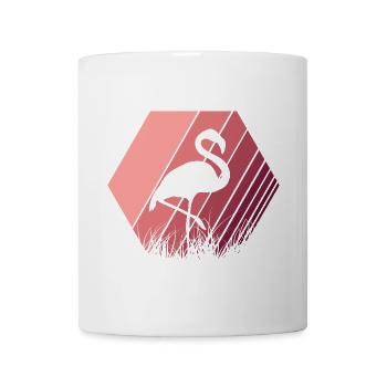 Flamingo - Tasse - Weiß - Vorne