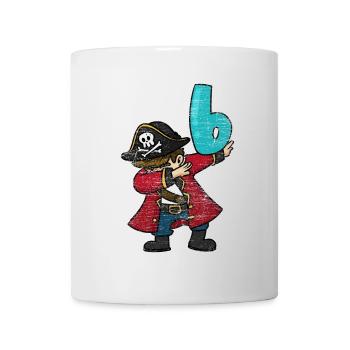 Wilder Piratenkapitän Geburtstag - Tasse - Weiß - Vorne