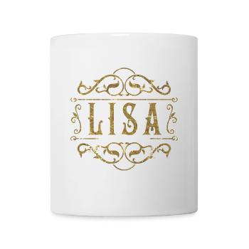 Lisa gold - Tasse - Weiß - Vorne