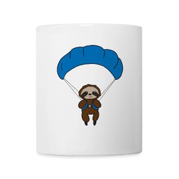 Sloth Paraglider - Tasse - Weiß - Vorne