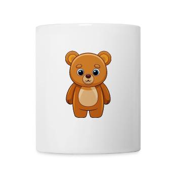 Bär Niedliche Maskottchen Zeichentrickfigur Kawaii - Tasse - Weiß - Vorne