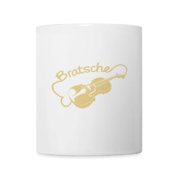 Bratsche - Tasse - Weiß - Vorne